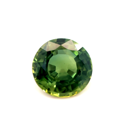 Saphir fin vert rond 7mm 1.59ct