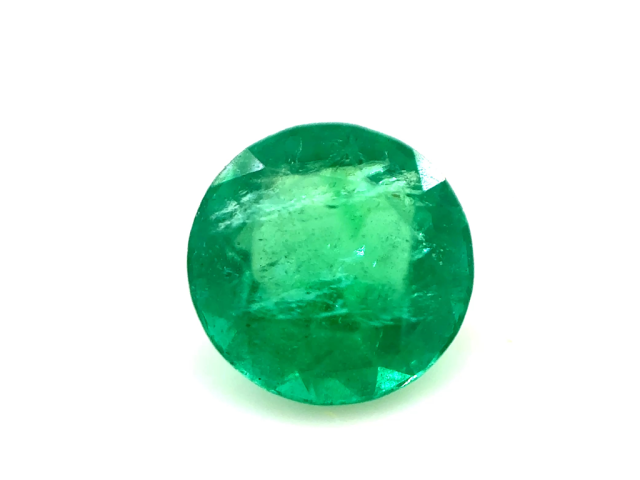 Emeraude fine ronde 6mm 0.74ct