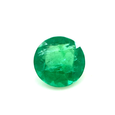Emeraude fine ronde 6mm 0.74ct