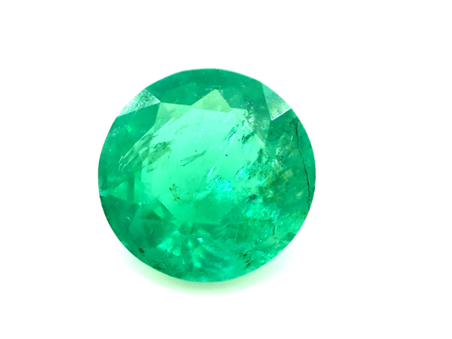 Emeraude fine ronde 6mm 0.71ct