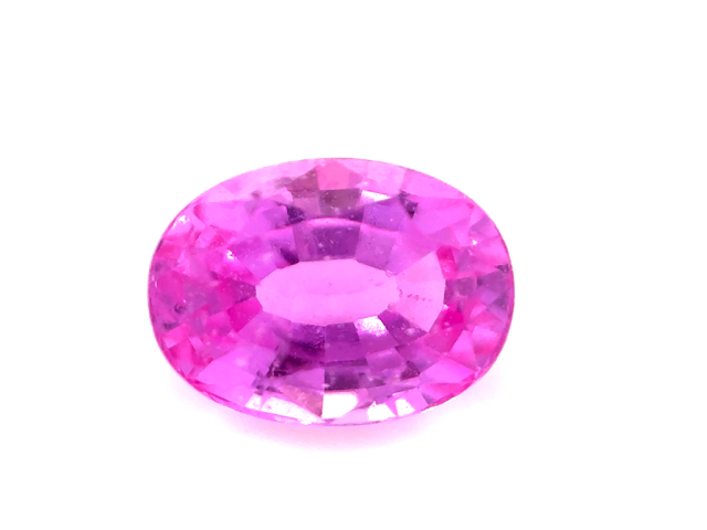 Saphir rose ovale 6.9x5mm...