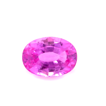 Saphir rose ovale 6.9x5mm 1.27ct