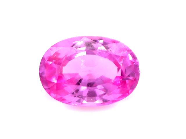 Saphir rose ovale 6.9x4.9mm...