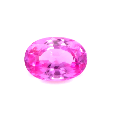 Saphir rose ovale 6.9x4.9mm 0.98ct