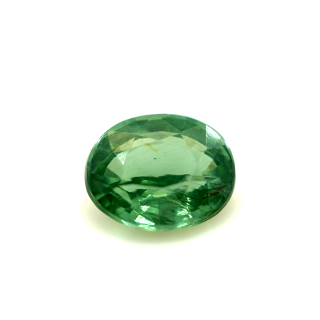 Zircon vert ovale 7.2x5.3mm 1.28ct