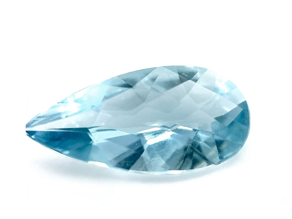 Aigue-marine poire 14x7mm 1.99ct