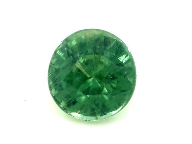 Zircon vert rond 6mm 1.22ct