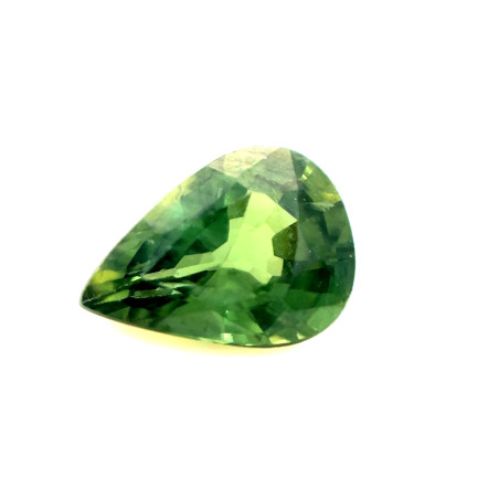 Saphir fin vert poire 7.9x5.7mm 1.25ct