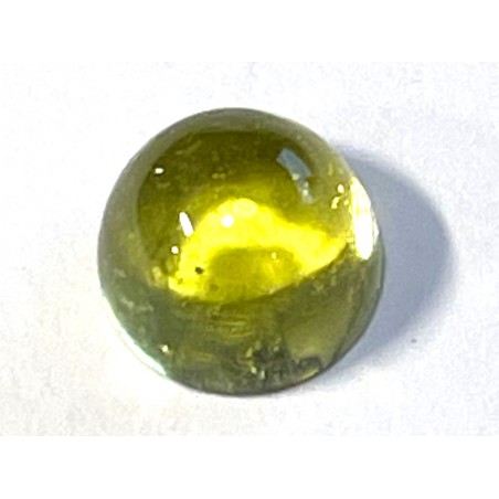 Tourmaline Jaune Cabochon ronde 6.5mm 1.69ct