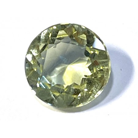 Béryl Jaune Rond 11mm 3.97cts