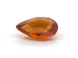 Saphir Orange Poire 6x4mm 0.51ct