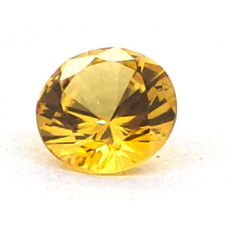 Saphir Jaune Rond 5mm 0.53ct