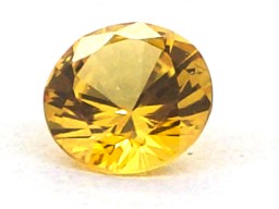 Saphir Jaune Rond 5mm 0.53ct