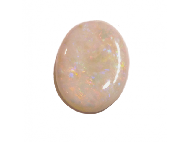 Opale blanche ovale 20x15mm...