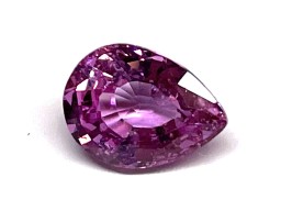 Saphir Rose Poire 7.8x5.8mm 1.35ct