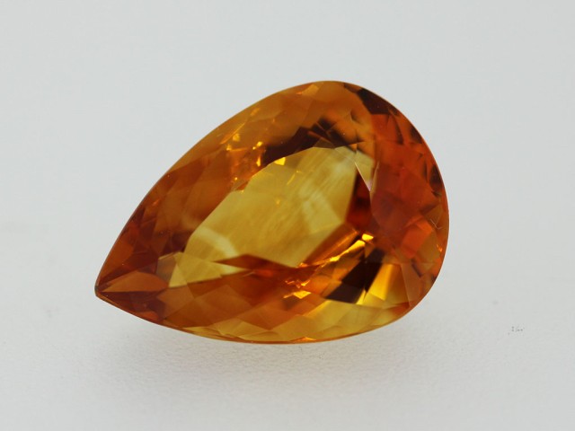 Citrine Poire 15x10.7mm...