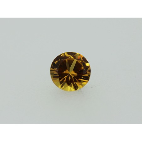 Saphir Jaune Rond 5mm 0.53ct