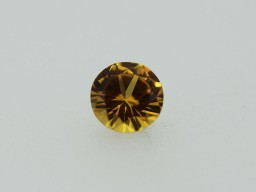 Saphir Jaune Rond 5mm 0.53ct