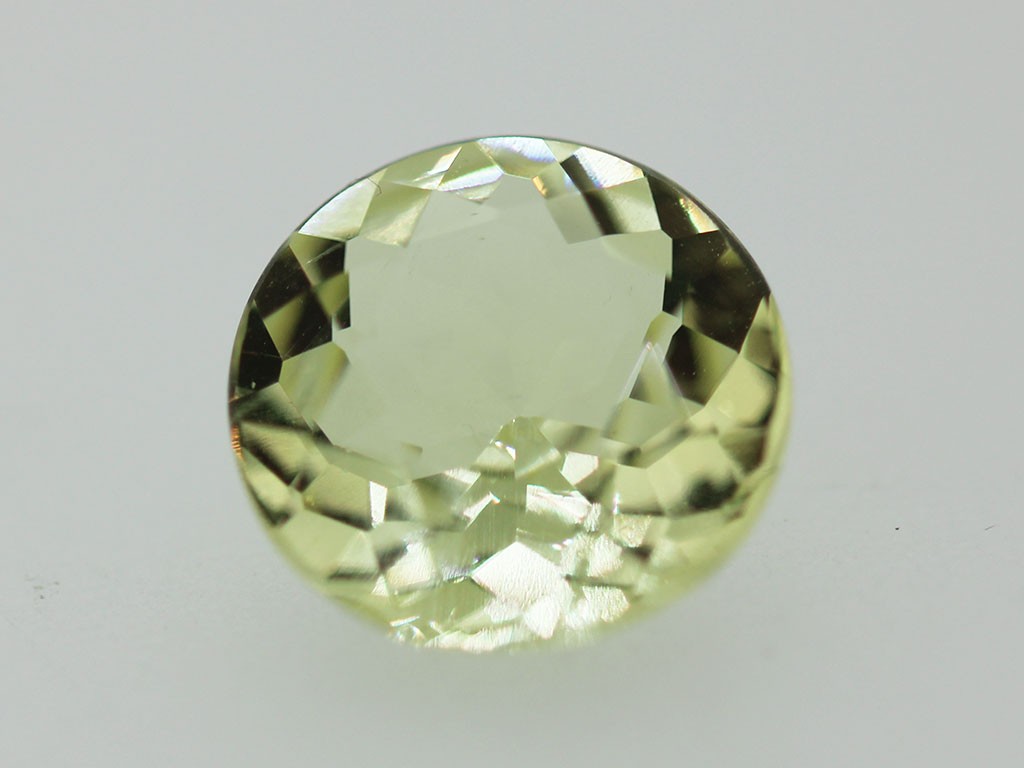 Béryl Jaune Rond 11mm 3.97cts