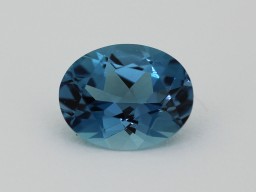 Topaze traitée Blue London ovale 10x8mm 2.85cts