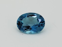 Topaze traitée blue London ovale 8x6.1mm 1.39cts