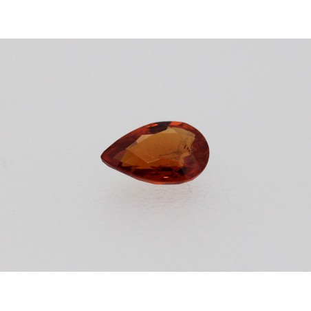 Saphir Orange Poire 6x4mm 0.51ct