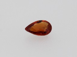 Saphir Orange Poire 6x4mm 0.51ct