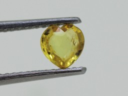 Saphir jaune coeur 5.1x5mm 0.53ct