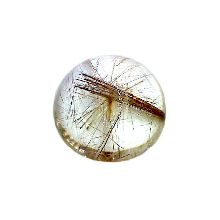 Quartz rutile rond 19.9mm 20.78cts