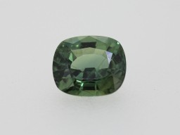Saphir vert antique 6.1x5.3mm 0.96ct