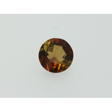 Zircon orange rond 5.9mm 0.66ct