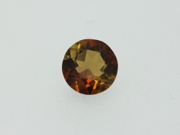 Zircon orange rond 5.9mm 0.66ct