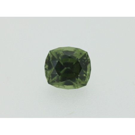 Zircon vert coussin 7.1x6.4mm 2.01cts