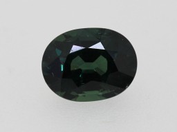 Saphir bleu vert ovale 9.3x7.1mm 2.81cts