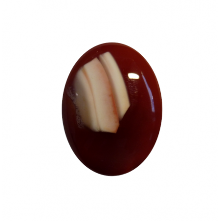 Agate galet ovale 35.2 x 26.3 mm 46.94cts