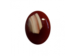 Agate galet ovale 35.2 x 26.3 mm 46.94cts