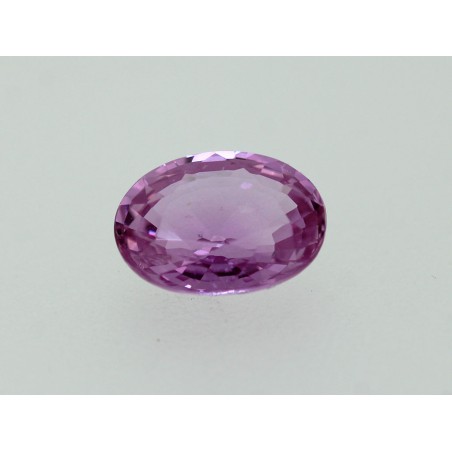 Saphir rose ovale 8.1x6.1mm 1.71ct